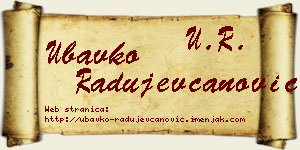 Ubavko Radujevčanović vizit kartica